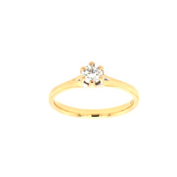 Pre Owned 18ct Diamond Solitaire Ring ZV533